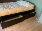 IKEA bed Brimnes 1.60x2.00 compleet met 4 laden, Ophalen, Gebruikt, Wit, Tweepersoons