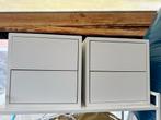 2 x IKEA Eket Nachtkastje wit, Ophalen, Gebruikt
