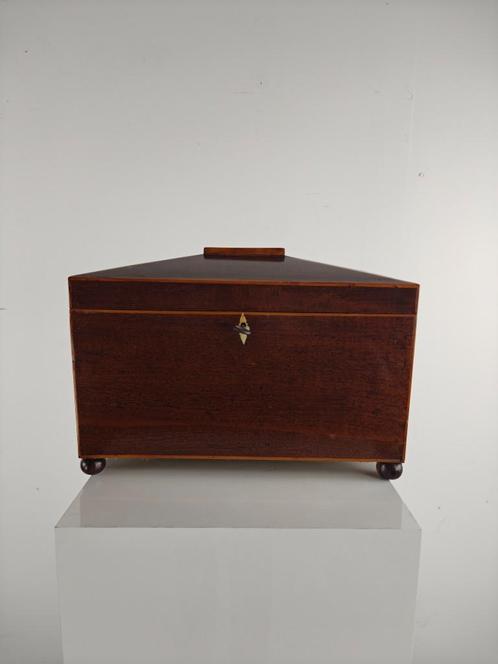 Antieke Engelse Theekist van Palissander, Vroege 19e Eeuw, Antiek en Kunst, Antiek | Woonaccessoires, Ophalen