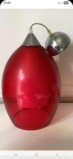 Vintage italiaanse hanglamp glas, Ophalen, Zo goed als nieuw, Glas, Minder dan 50 cm