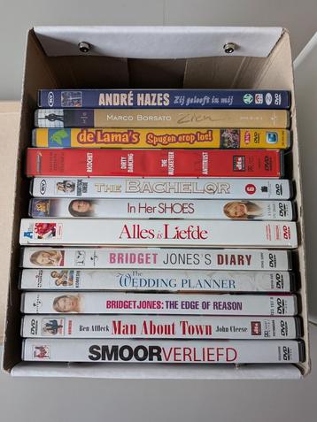 12 DVD's: bridget jones, alles is liefde, weddingplanner... beschikbaar voor biedingen