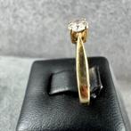 Gouden ring | 14K* | 1,94gr | solitair brilj | 392324, Sieraden, Tassen en Uiterlijk, Ringen, Ophalen of Verzenden, Dame, Goud