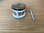 Hotbath Clickplug Geborsteld Nikkel, Doe-het-zelf en Verbouw, Sanitair, Ophalen of Verzenden, Nieuw, Wastafel