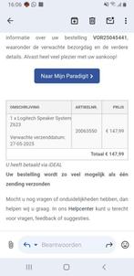Logitech, Computers en Software, Pc speakers, Ophalen of Verzenden, Zo goed als nieuw, Logitech