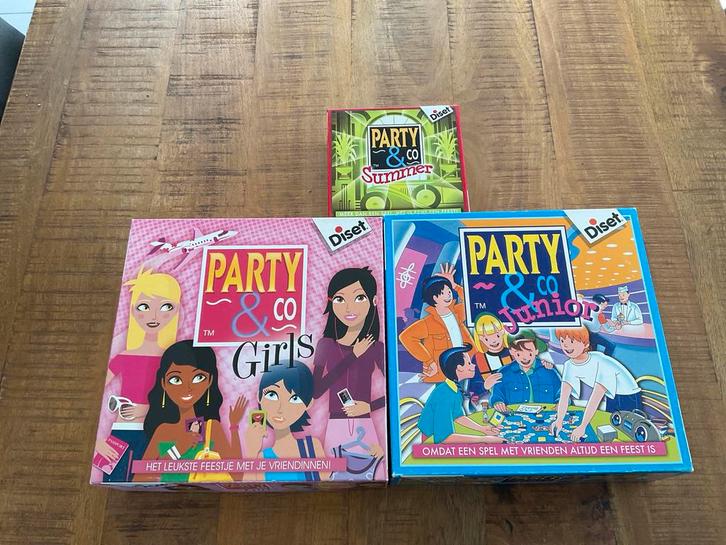3 leuke gezelschapsspellen van party & co - Compleet!, Hobby en Vrije tijd, Gezelschapsspellen | Bordspellen, Gebruikt, Drie of vier spelers