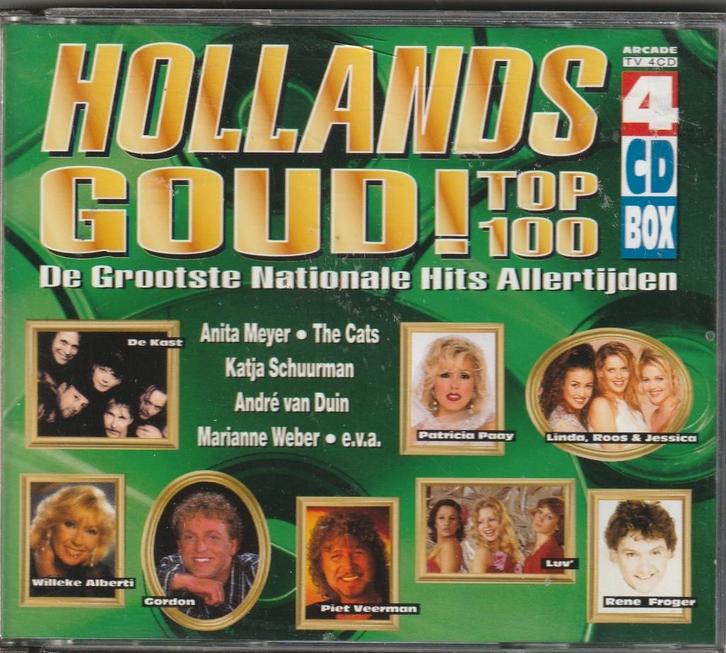 Hollands Goud Top 100 (4CD), Cd's en Dvd's, Cd's | Verzamelalbums, Gebruikt, Nederlandstalig, Ophalen of Verzenden