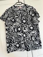 Studio anneloes joelle flower blouse XXL zwart/offwhite, Kleding | Dames, Zwart, Maat 46/48 (XL) of groter, Ophalen of Verzenden