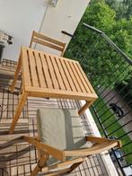 Garden Table and Charis set, Ophalen, Zo goed als nieuw, Rechthoekig, Hout