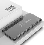 Clear View Mirror Stand Cover Set voor OnePlus 6 _ Zwart, Verzenden, Nieuw, Hoesje of Tasje