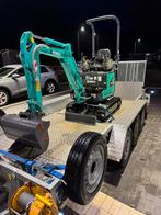 Minigraver Kobelco sk10sr  cw00 met 4 bakken graafmachine, Tuin en Terras, Ophalen