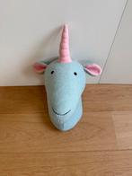 Dierenkop Zoo unicorn lichtblauw KidsDepot, Kinderen en Baby's, Speelgoed | Knuffels en Pluche, Ophalen, Zo goed als nieuw, Overige typen