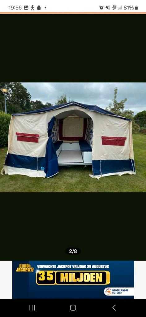 Jamet arizona erg mooie vouwwagen, Caravans en Kamperen, Tenten, Ophalen of Verzenden