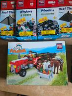 Brictek Happy Farm Tractor met aanhanger - Nieuw!, Ophalen of Verzenden, Nieuw, Overige merken