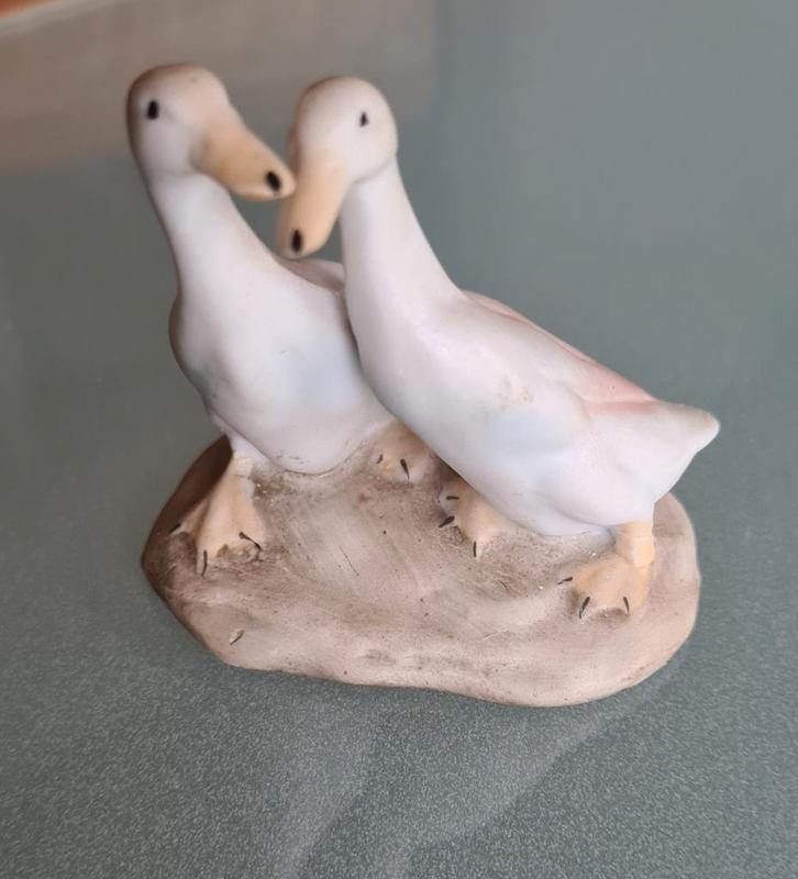 Antieke Porseleinen miniatuur  Eenden - 100% Gaaf!, Antiek en Kunst, Kunst | Beelden en Houtsnijwerken, Ophalen of Verzenden