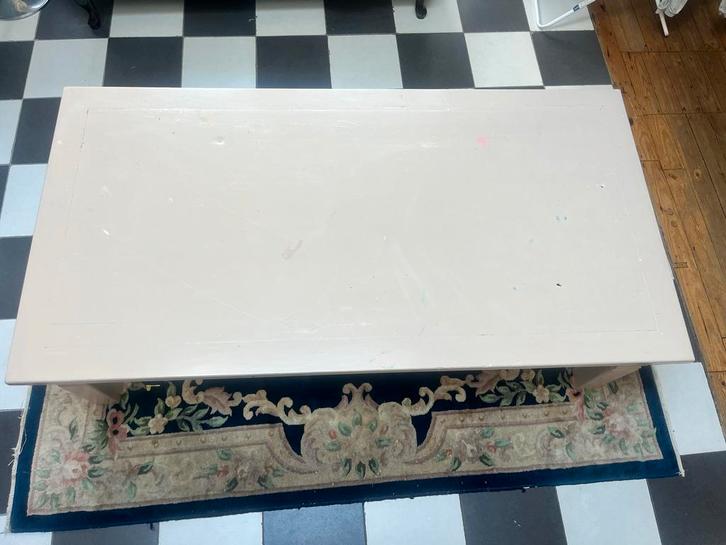 Massief houten tafel met lade – 165x85x48 cm, Antiek en Kunst, Antiek | Meubels | Tafels, Ophalen