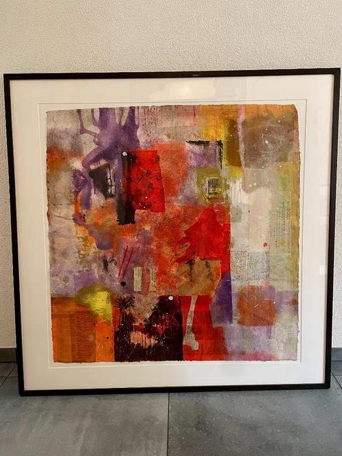Bram Reijnders - Gemengde techniek, Letter to harmony - Inge, Antiek en Kunst, Kunst | Litho's en Zeefdrukken, Verzenden