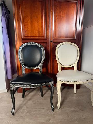 Barok stoelen 4 wit 2 zwart beschikbaar voor biedingen