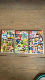 Mario party, Rollercoaster Tycoon Paw Patrol NINTENDO SWITCH, Overige genres, 1 speler, Ophalen of Verzenden, Zo goed als nieuw