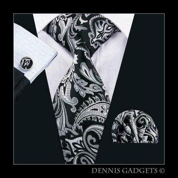 Dennis Gadgets: 100 % zijden stropdas ( 3 delig !! ) DG 1582 beschikbaar voor biedingen