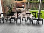 Ikea stoelen 8 stuks, Huis en Inrichting, Stoelen, Ophalen, Gebruikt, Zwart, Vijf, Zes of meer stoelen