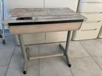 Vintage schoolbankje, Kinderen en Baby's, Kinderkamer | Tafels en Stoelen, Ophalen, Gebruikt, Tafel(s)