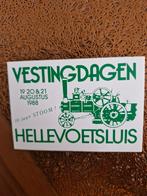 2422 Sticker Hellevoetsluis Vestingdagen 1988, Verzamelen, Stickers, Ophalen of Verzenden