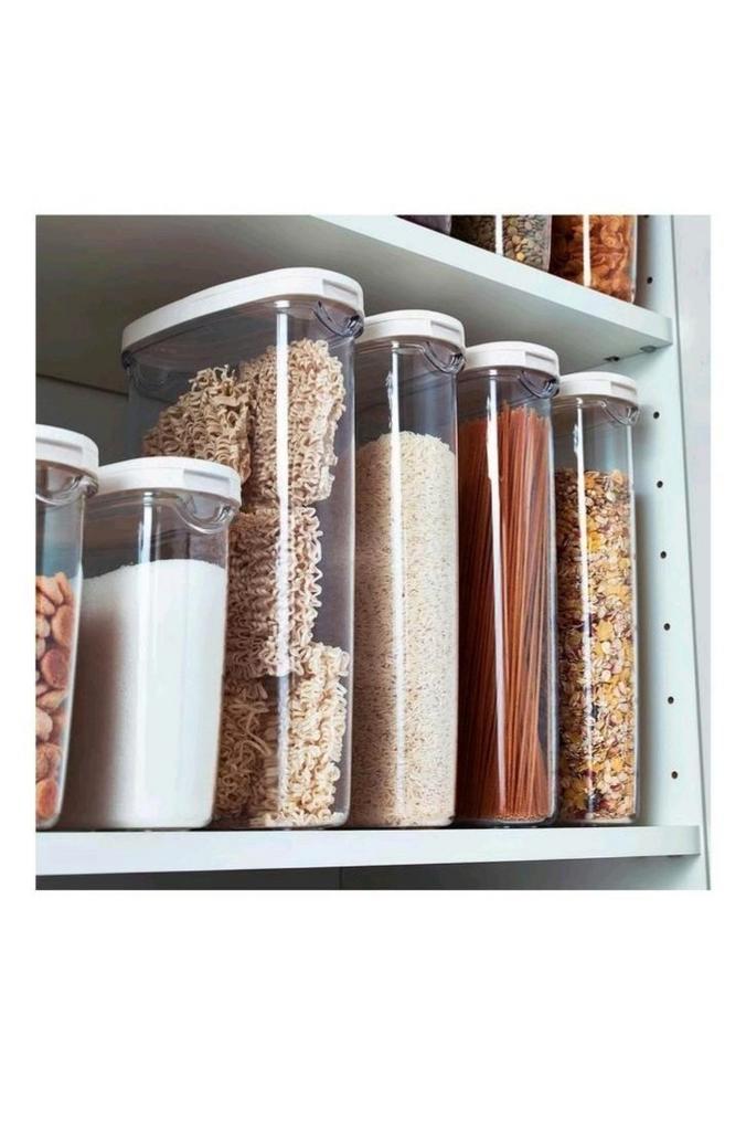 Voorraadpot / opbergbak + deksel 2x 2.3L IKEA 365+, Huis en Inrichting, Keuken | Tupperware, Zo goed als nieuw, Wit, Ophalen