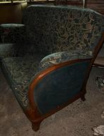 Jugendstil Kersenhout Bankstel - Royal, Ophalen, Gebruikt, 75 tot 100 cm, Hout