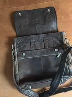 Bruine leren tas van H.J De Rooy., Overige merken, Gebruikt, Bruin, Ophalen of Verzenden
