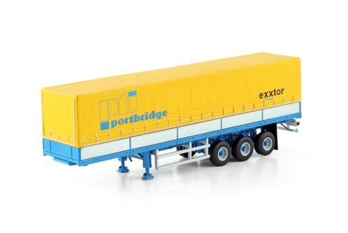 Premium Line; CLASSIC CURTAINSIDER TRAILER - 3 AXLE, Hobby en Vrije tijd, Modelauto's | 1:50, Nieuw, Bus of Vrachtwagen, Wsi, Ophalen of Verzenden