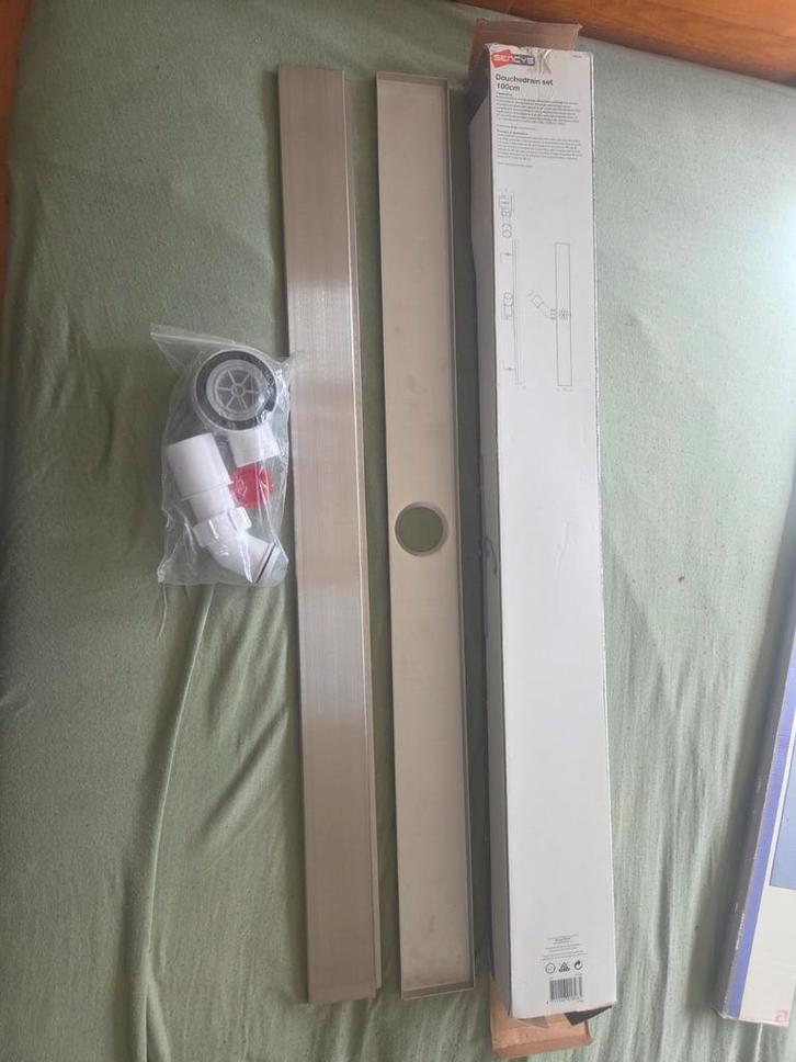 Sencys Douchegoot 100cm Nieuw, Doe-het-zelf en Verbouw, Sanitair, Nieuw, Douche, Rvs, Ophalen of Verzenden