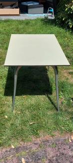 Tafel zeer stevig mooi met ijzeren poten 130x75 cm (2stuks), Ophalen, Gebruikt