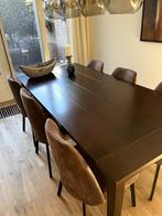 Eetkamertafel blad uitbreidbaar, Huis en Inrichting, Tafels | Eettafels, Ophalen, Gebruikt, Eikenhout, 200 cm of meer