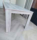 Eettafel 190x88x76cm ( evt met bijpassende vitrinekast), Ophalen, 50 tot 100 cm, Zo goed als nieuw, Vijf personen of meer