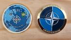 NATO Coin 5 cm, Verzamelen, Ophalen of Verzenden, Marine, Nederland, Embleem of Badge