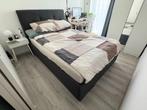 IKEA IDANÄS Gestoffeerd bed met opberger, Huis en Inrichting, Slaapkamer | Bedden, Ophalen, Tweepersoons, 140 cm, Zo goed als nieuw
