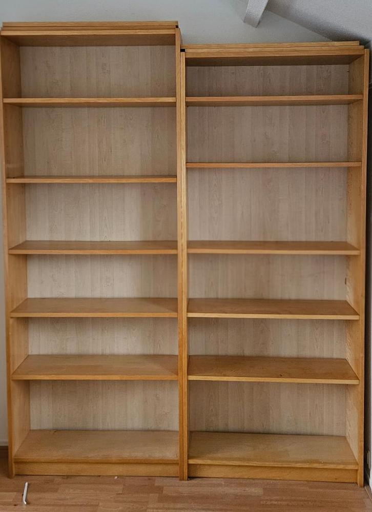 2 Billy boekenkasten (Ikea), Huis en Inrichting, Kasten | Boekenkasten, Gebruikt, 50 tot 100 cm, 150 tot 200 cm, 25 tot 50 cm