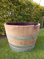 Eikenhouten Wijnvat Plantenbak Minivijver 112 Liter, Ophalen, Rond, Nieuw, Tuin