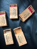 5 Oeroude houten lucifersdozen van Sigarenmagazijn Schurink., Verzamelen, Rookartikelen, Aanstekers en Luciferdoosjes, Ophalen of Verzenden