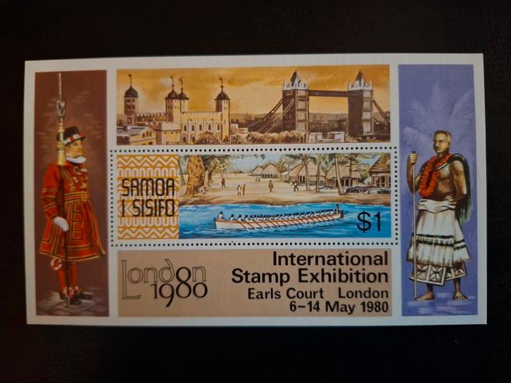 Samoa 1980 London'80, Postzegels en Munten, Postzegels | Oceanië, Postfris, Ophalen of Verzenden