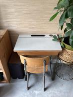 Vintage schooltafeltje, bureautje, Ophalen, Gebruikt