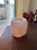 Zoutlamp waxinelichthouder, Ophalen, Overige materialen, Wit, Zo goed als nieuw