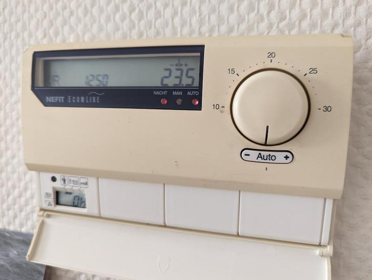 Nefit Ecomline thermostaat met gebruiksaanwijzing, Doe-het-zelf en Verbouw, Thermostaten, Gebruikt, Ophalen of Verzenden