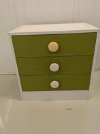 Kast Vintage Ladekast Nachtkast Groen Jaren 80, Huis en Inrichting, Kasten | Ladekasten, Zo goed als nieuw, 3 of 4 laden, Minder dan 100 cm