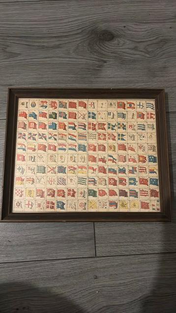 Prachtige vintage premt met vlaggen beschikbaar voor biedingen