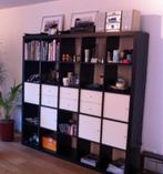 IKEA Kallax kast met deuren en lades, Huis en Inrichting, Kasten | Boekenkasten, Ophalen, Gebruikt, Kunststof, 150 tot 200 cm