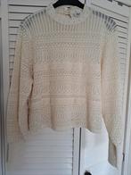 Prachtige fijn gebreide Zara trui ajour broderie kant ruffle, Maat 38/40 (M), Ophalen of Verzenden, Zo goed als nieuw, Zara