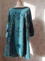 Prachtige Indigo blauw hand  geborduurde India jurk tuniek, Kleding | Dames, Nieuw, Blauw, Maat 42/44 (L), Ophalen of Verzenden