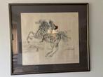Dali, originele steendruk, titel transparant horse, Antiek en Kunst, Kunst | Litho's en Zeefdrukken, Ophalen