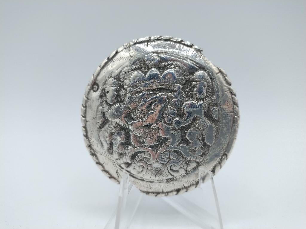 Zeeuws zilveren broeksknoop, Schoonhoven, 19e eeuws, Antiek en Kunst, Verzenden, Zilver